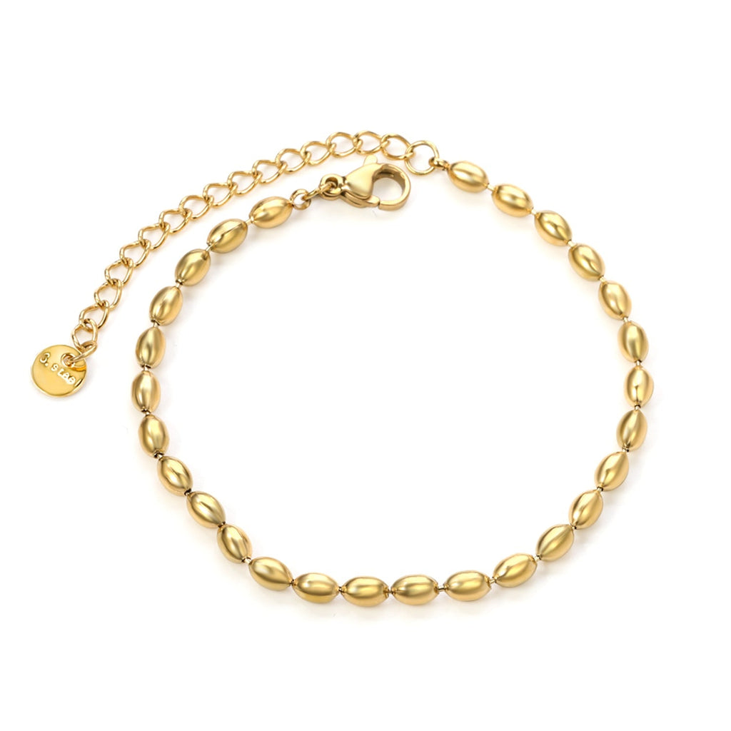 Wheat Bead Charm Bracelet - MacroPanora
