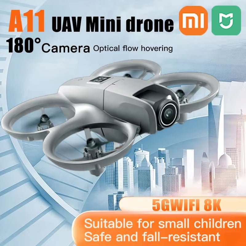 Xiaomi A11 Mini Drone 4K Professional 8K Dual Camera 5G WIFI FPV Obstacle Avoidance UAV Brushless RC Quadcopter Kids Toys - MacroPanora