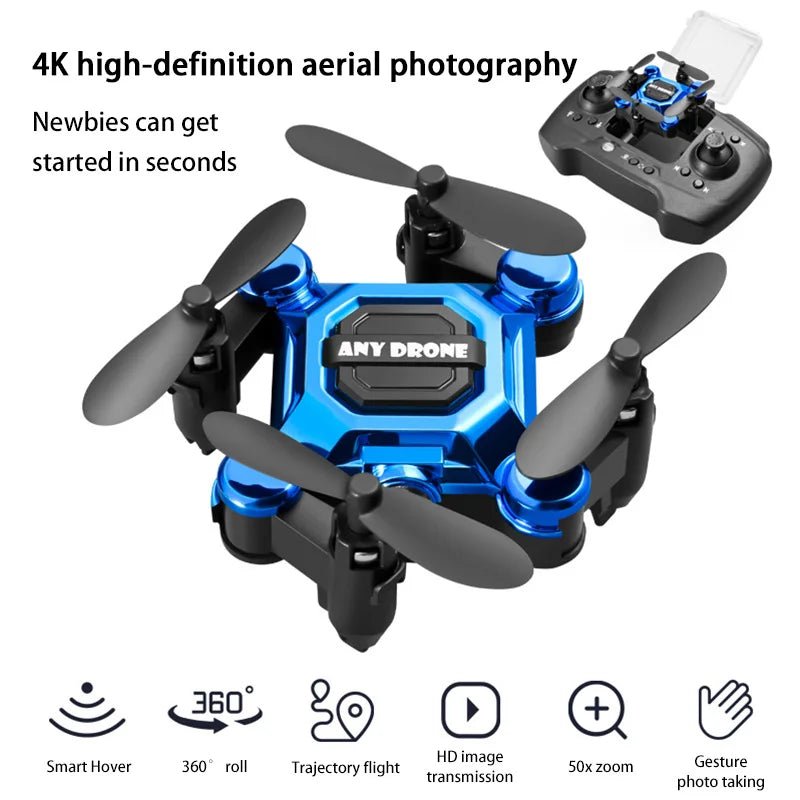 Xiaomi Small Drone 4K High - Definition 360 Degree Rotating Camera Foldable Palm Pocket Remote Control Mini Drone Toys Kids Gift - MacroPanora