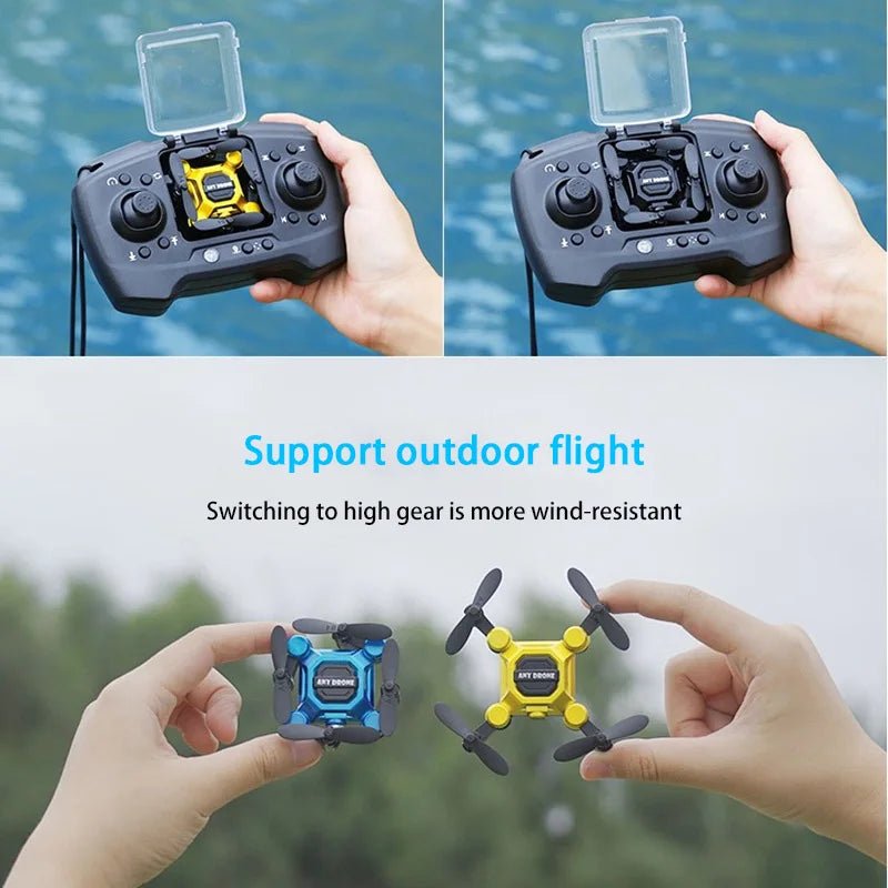 Xiaomi Small Drone 4K High - Definition 360 Degree Rotating Camera Foldable Palm Pocket Remote Control Mini Drone Toys Kids Gift - MacroPanora