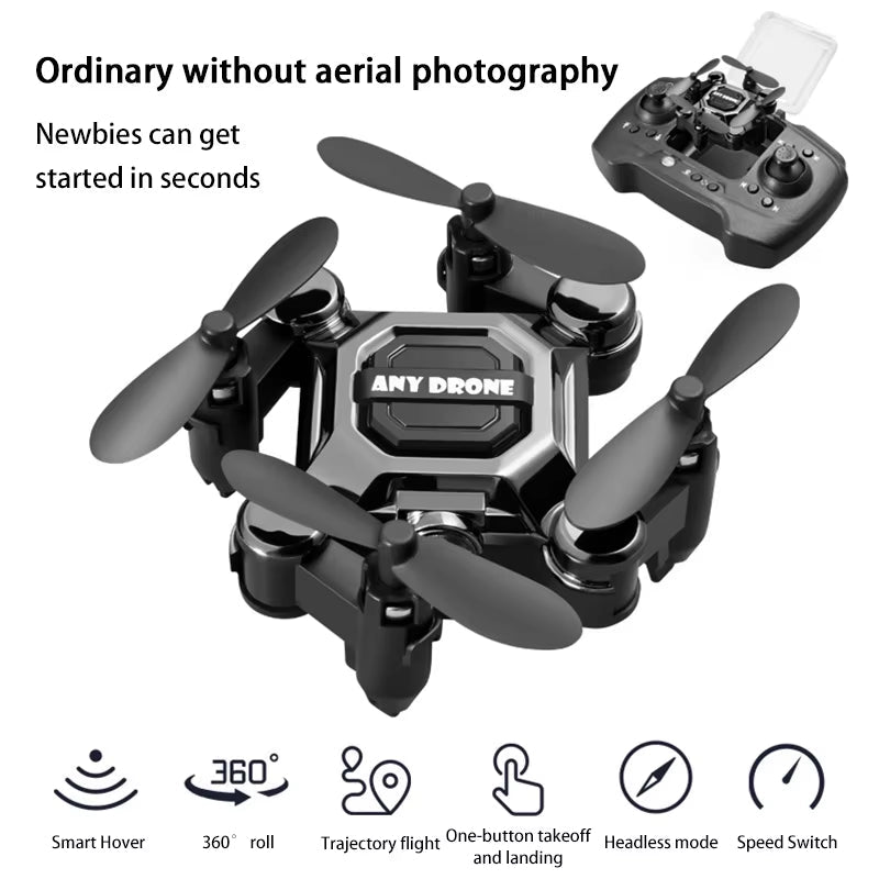 Xiaomi Small Drone 4K High - Definition 360 Degree Rotating Camera Foldable Palm Pocket Remote Control Mini Drone Toys Kids Gift - MacroPanora
