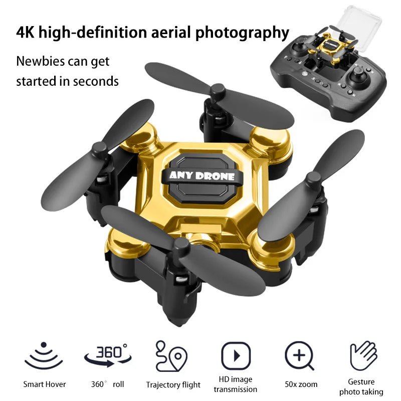 Xiaomi Small Drone 4K High - Definition 360 Degree Rotating Camera Foldable Palm Pocket Remote Control Mini Drone Toys Kids Gift - MacroPanora