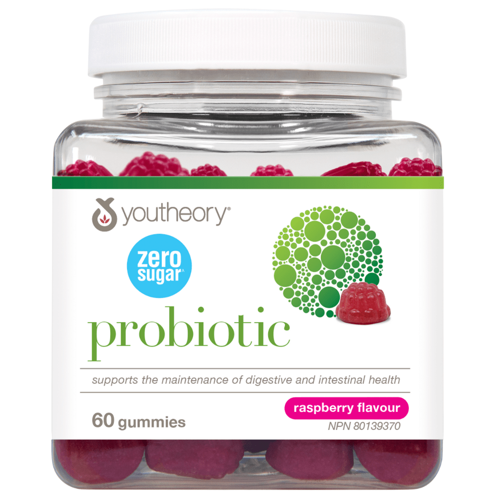 Youtheory PROBIOTIC ZERO SUGAR GUMMIES, 60 Gummies - MacroPanora