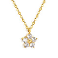 Zircon Blossom Pendant Necklace - MacroPanora