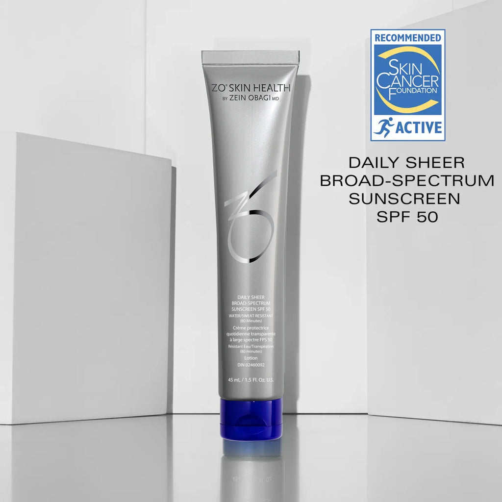 ZO Skin Health Daily Sheer Broad Spectrum SPF 50 - Non-Tinted Mineral Sunscreens | MacroPanora